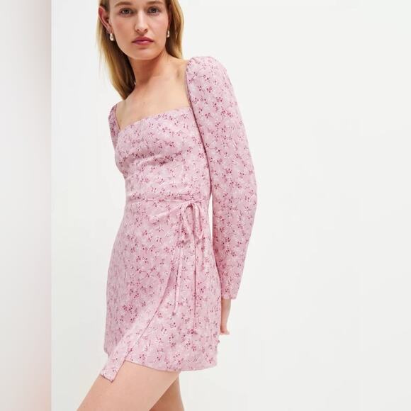 NWT Reformation Rosalie Dress Cherry Blossom 6 - Picture 5 of 8